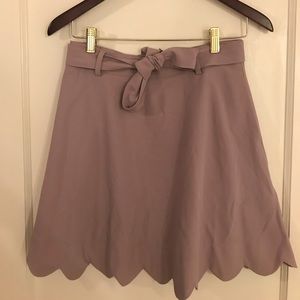 Scalloped edge skirt